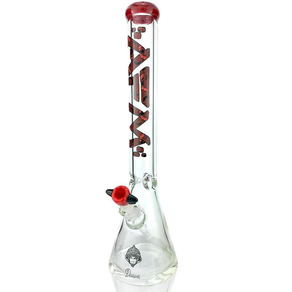 AFM Glass 18" Vampire 9mm Glass Beaker 14mm 45° - Tall, durable design with superior filtration.