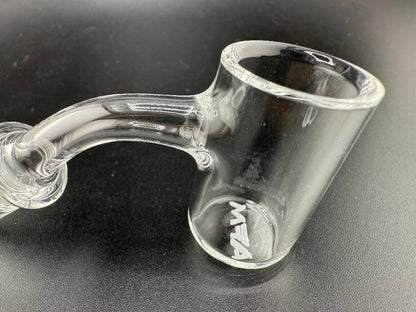 AFM Glass Full Weld Bucket Quartz Banger 14mm 90° & 45° on a black surface
