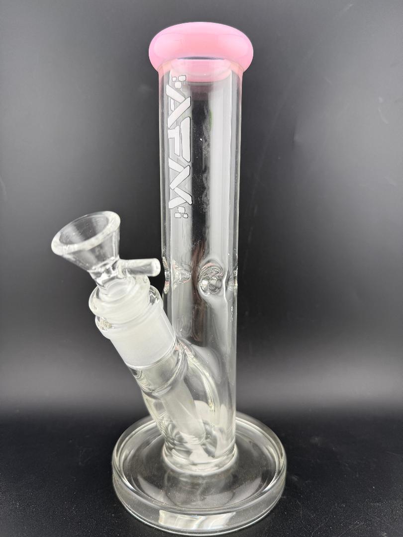 AFM Glass T596 Straight 14mm 45° joint pink color clean design high-performance water pipe