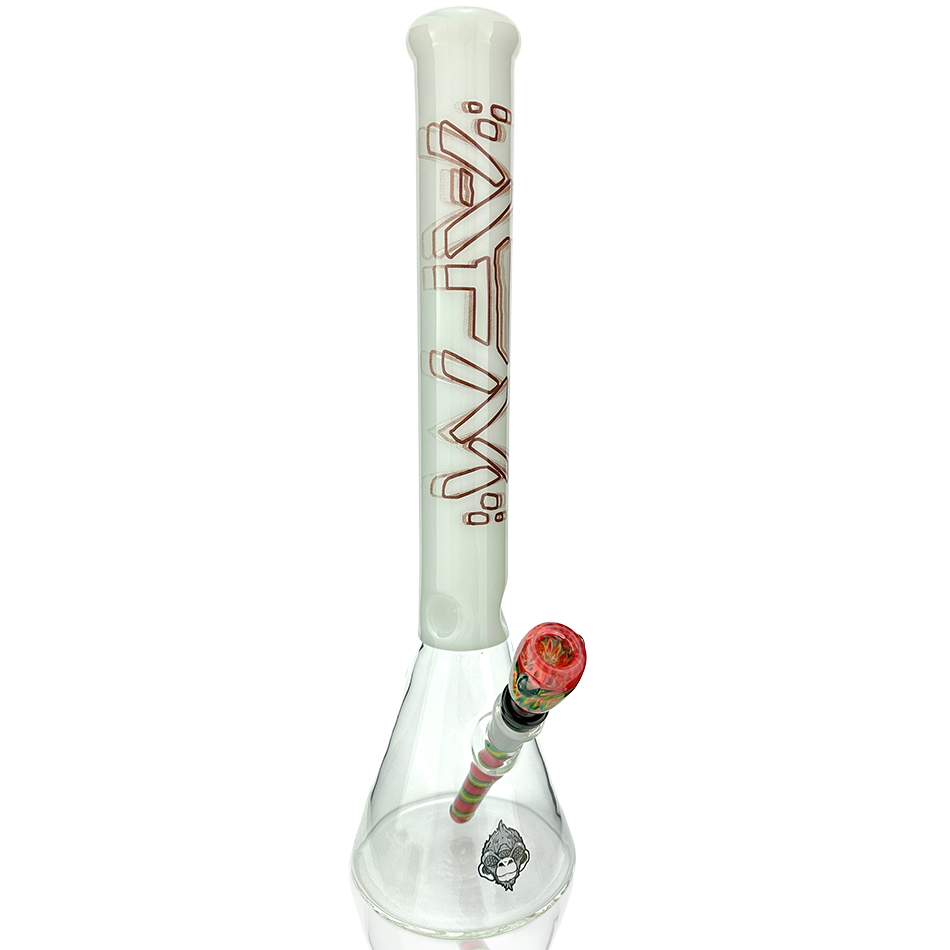 AFM Glass Void Beaker 18" 14mm 45° with sleek design and vibrant accents for superior filtration