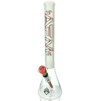 AFM Glass Void Beaker 18" 14mm 45° - Tall borosilicate glass rig with sleek design and superior water filtration.
