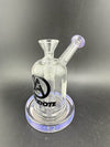 Antidote Glass Capsule Rig 14mm 90° in transparent design with purple accents and logo detail.