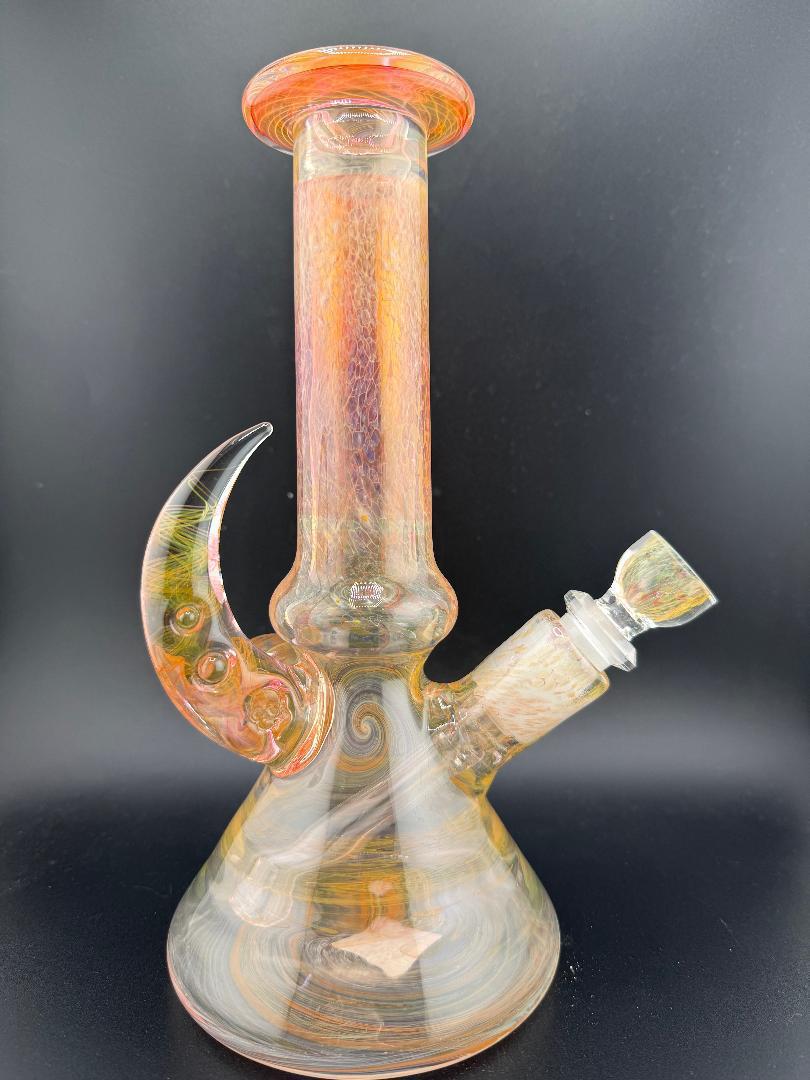 Brando Glass Heavy Fumed Beaker w/ Cold Worked Bowl 14mm 90°