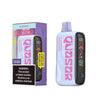 Quasar OS25000 vape in Blue Starz flavor with colorful design and warning label, showcasing sleek and modern style.