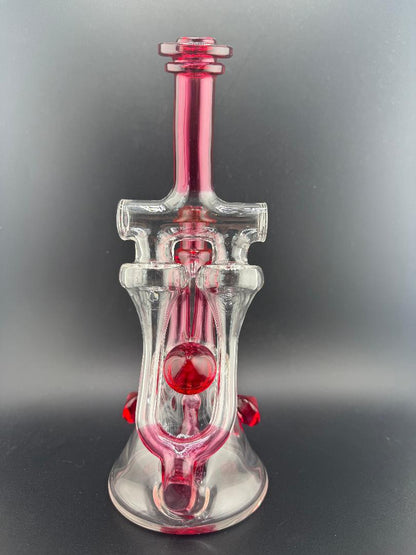 Domer Glass Domer Double Recycler Golden Ruby 10mm 90°