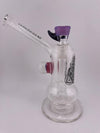 Highgrade Glass - Clear Sacred Geometry w/ Colored accent Recessed Joint Bub