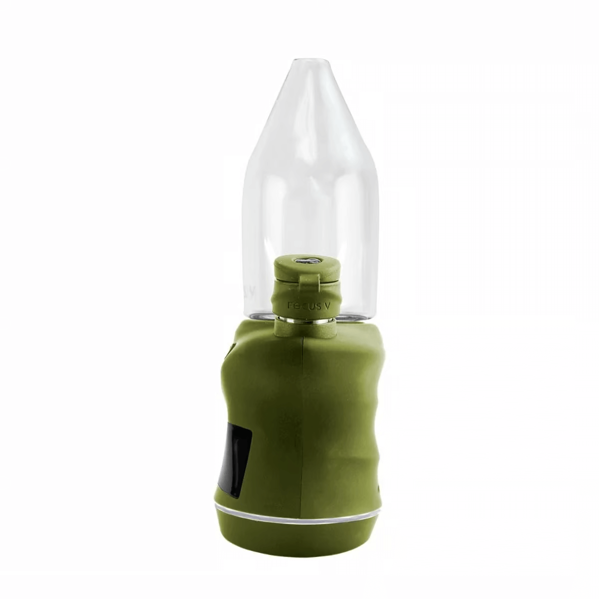 Focus V Carta 2 Smart Rig in green, designed for portable dabbing and modern sophistication.