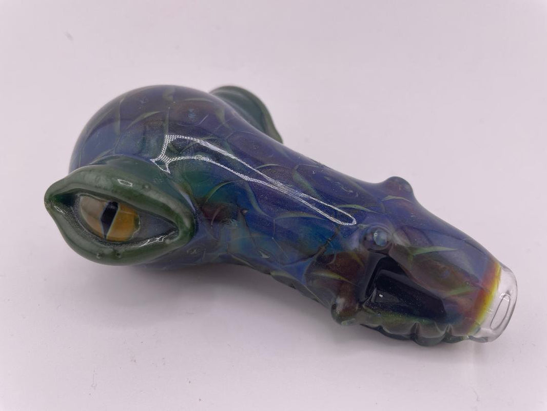 Phranq Glass Dry Pipe - Dragon w/ Scales