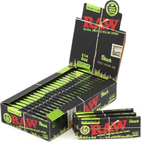 RAW Rolling Papers Organic Hemp Black 1 1/4