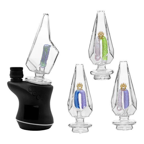 Calibear Glass Focus V Carta Glass Top -Clear Fancy Hexagon Gummy Perc