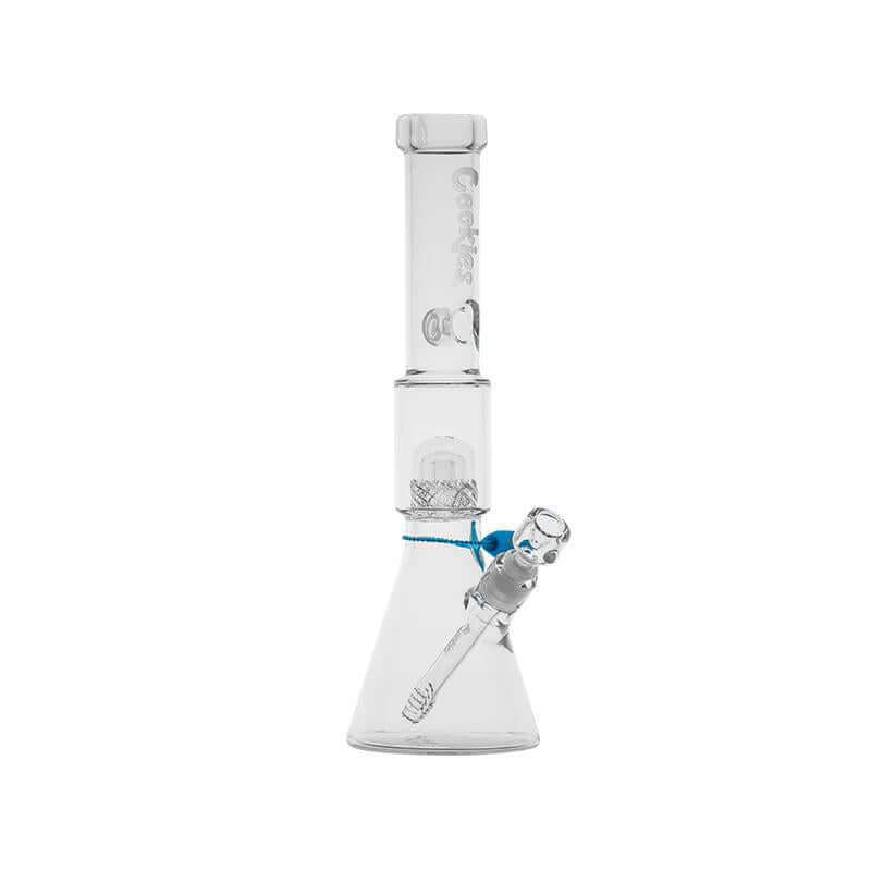 Cookies 2 Da Dome 17" beaker water pipe with dome perc, made from 7mm borosilicate glass for ultimate filtration.