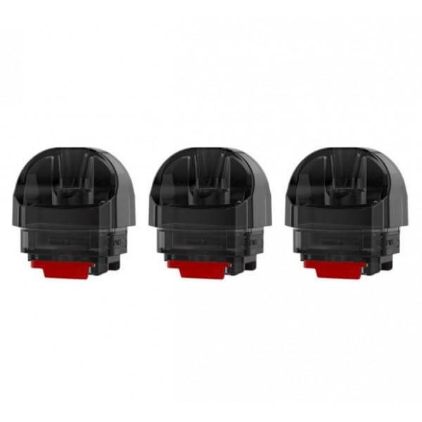 Three Smok Nord 5 empty replacement pods with 5mL capacity for RPM 3 series coils.