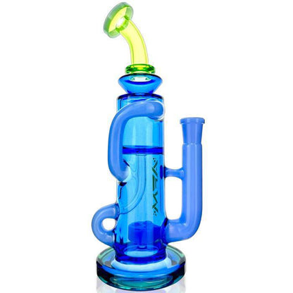 AFM Glass 10" Bilbao Colored Glass Recycler Dab Rig TX104 14mm 90°