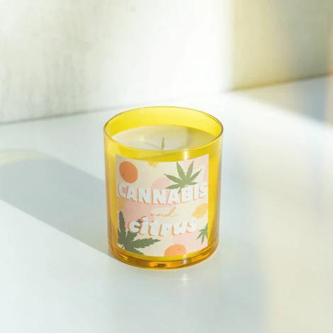 Wild Rose Candle - Cannabis & Citrus