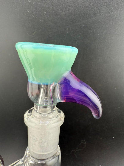 Highgrade Glass Teal Martini 14mm Bowl