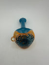 Mank Glass Dry Pipe - Full Color w/ Wig Wag Cap & Opal Attachment