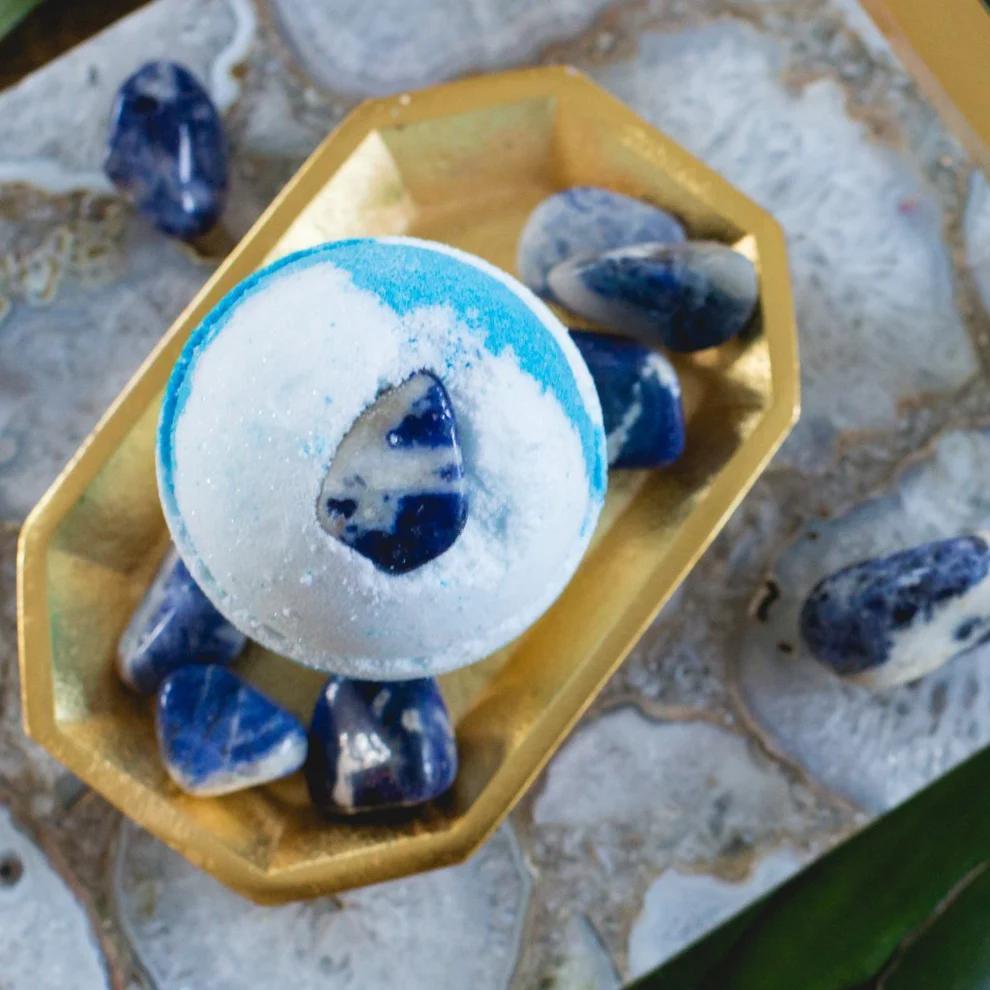 Whipped Up Wonderful Sodalite Bath Bomb
