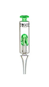 Toxic Drip Nectar Collector TXNC30 with green accents, designed for smooth hits and precision dabbing.