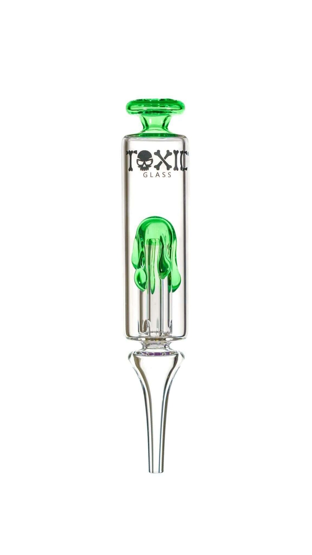 Toxic Drip Nectar Collector TXNC30 with green accents, designed for smooth hits and precision dabbing.