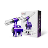 LOOKAH Giraffe Electronic Nectar Collector in purple with glass mouthpiece and packaging.
