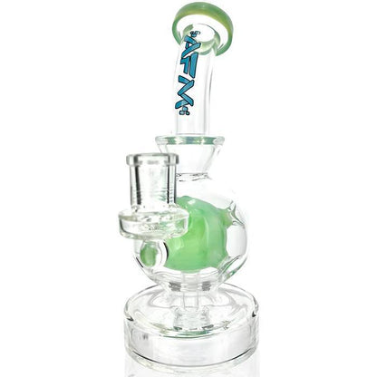 AFM Glass 8"  Swiss Ball Glass Dab Rig TX694 14mm 90°
