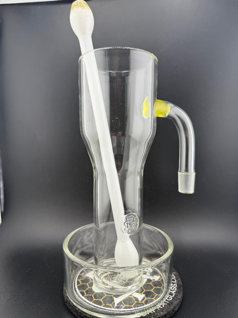 SurfRat Glass Quartz Terp Slurper Mug With Q Tip Straw