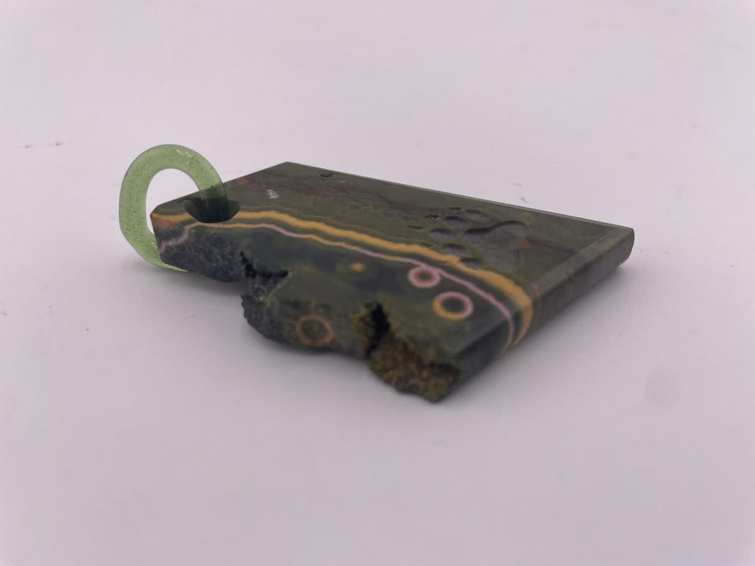 Brando Glass Pendant - Stone Blasted