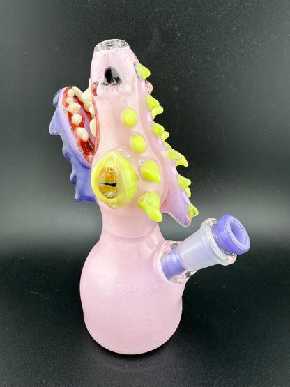 Phranq Glass Pink Open Mouth Dragon Rig 10mm 45°