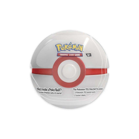 Pokémon TCG Premier Ball Tin – 3 Booster Packs & 2 Sticker Sheets