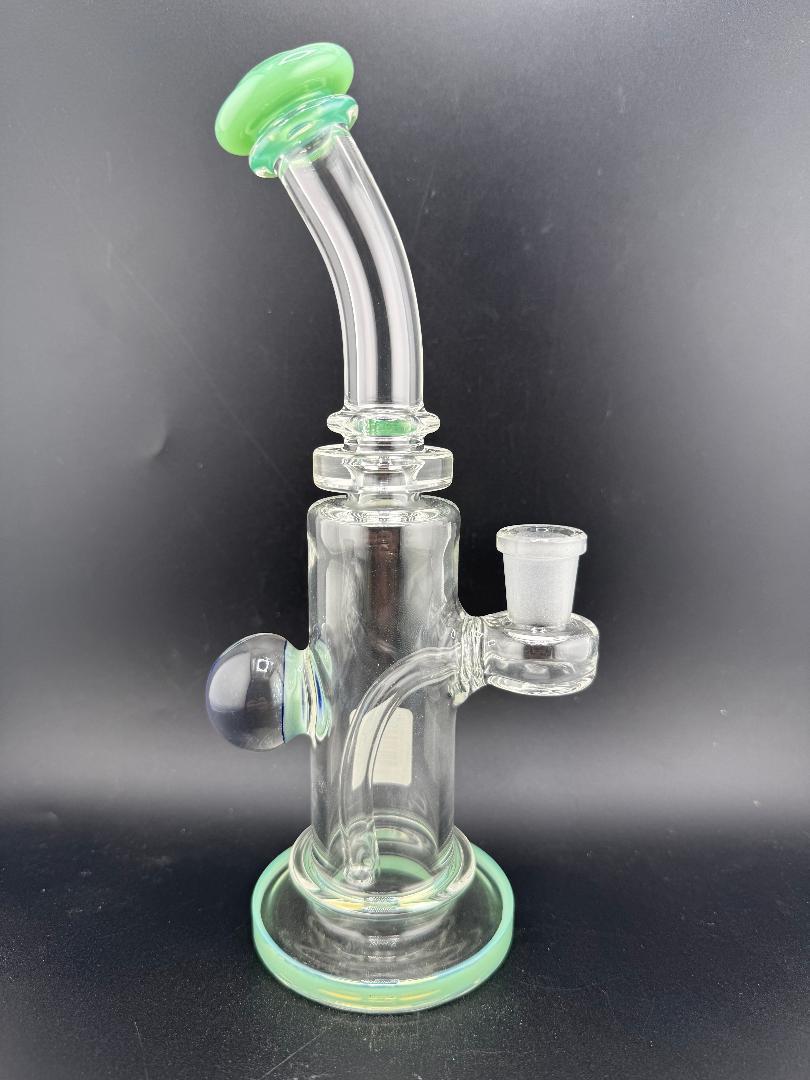 Crondo Glass Banger Hanger w/ Green Lip Wrap 14mm 90°
