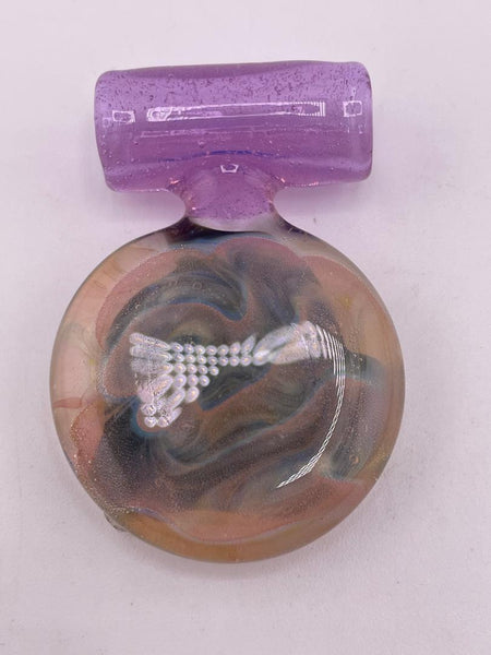 Elbow Tim Glass Pendant - Solid Disc w/ Tube Bail