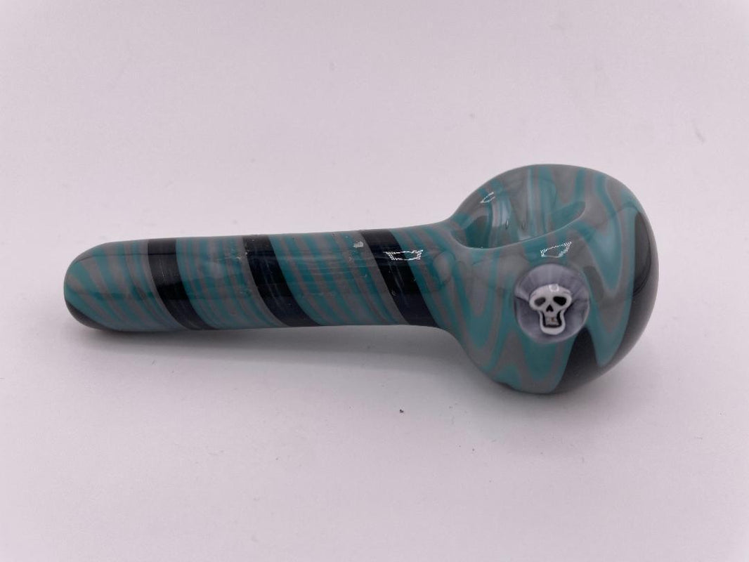 Filla John Glass Dry Pipe - Fully Worked Wig Wag w/ Milli Accent