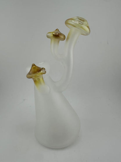 Filla John Glass Flower Bubbler - Mushroom Bee