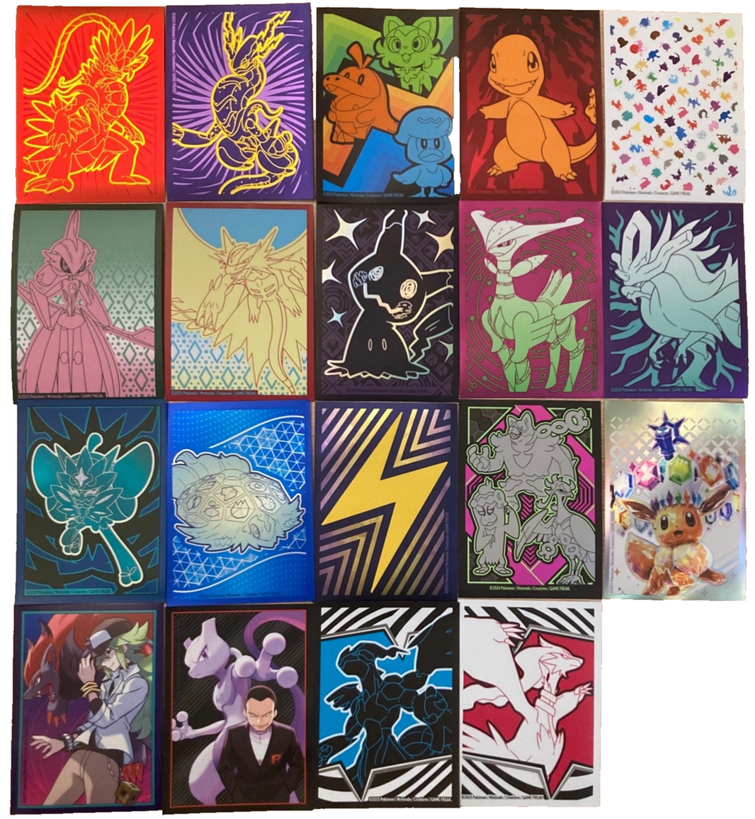 Pokémon TCG Official Elite Trainer Box Card Sleeves – 65 Count – Multiple Designs