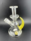 Pugsley Glass Straight Neck Jammer Rig w/ Colored Horn & Opal 10mm 45°