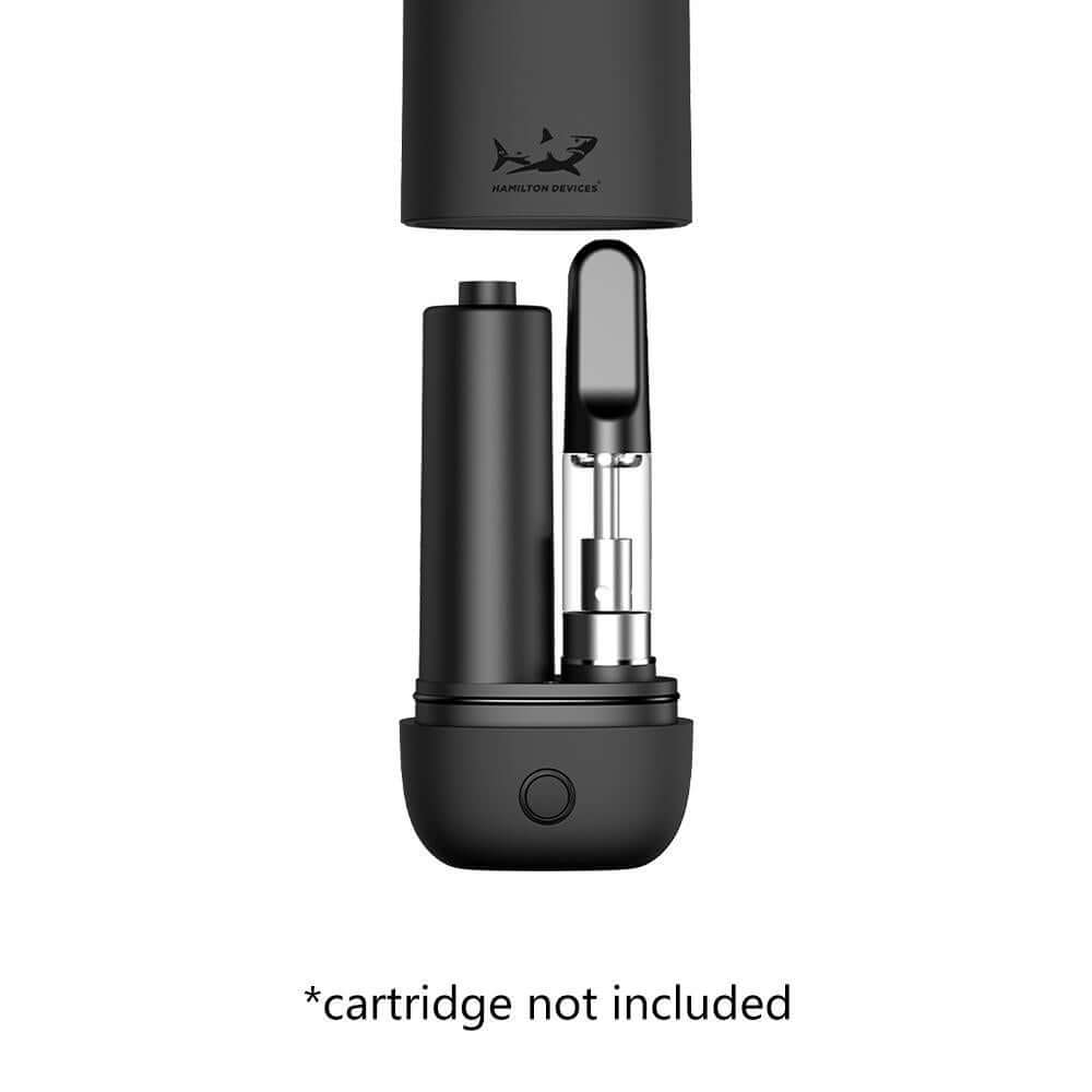 Cloak V2 vape device with wax coil and adjustable voltage, cartridge not included.