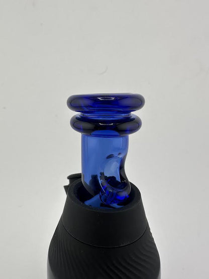 MJHoG Puffco Proxy Core Mouth Piece - Cobalt handcrafted borosilicate glass with cobalt blue finish.
