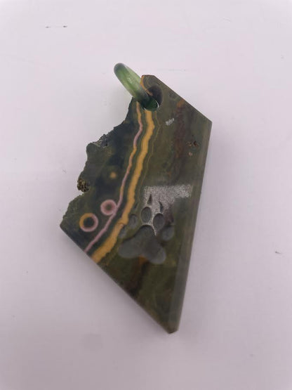 Brando Glass Pendant - Stone Blasted
