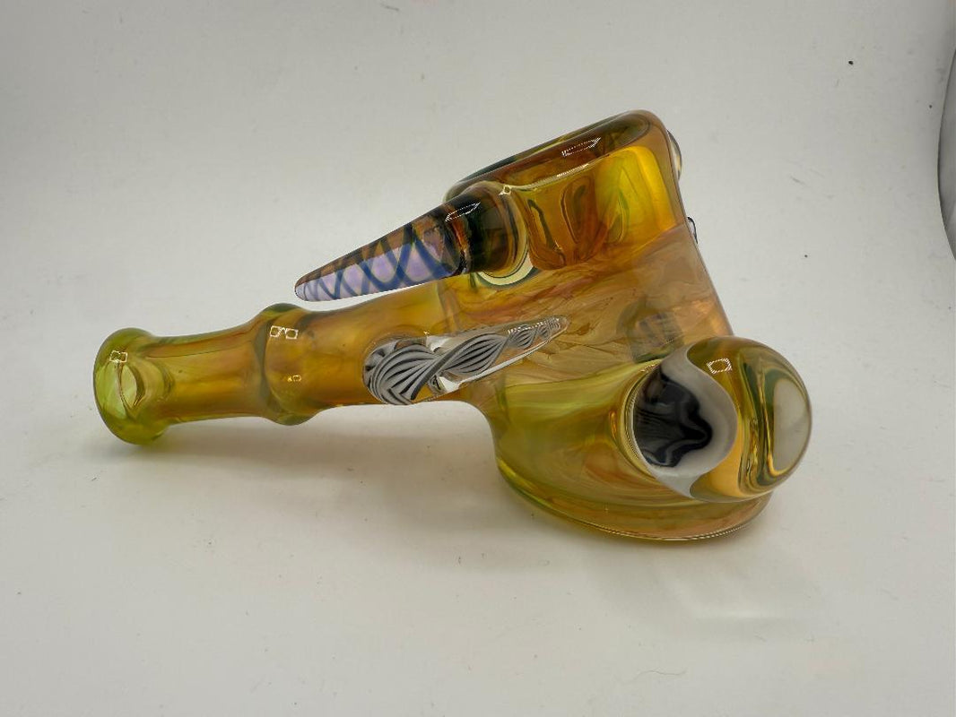 Lylo Glass Fumed Hammer Double Marble Pipe