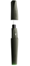 Focus V Saber electronic dab tool in sleek design with removable lid and LED spotlight features.