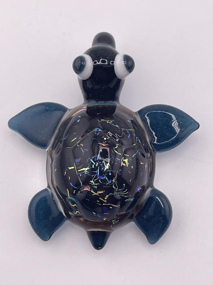 Tim Doane Glass Pendant - Dichro Turtle