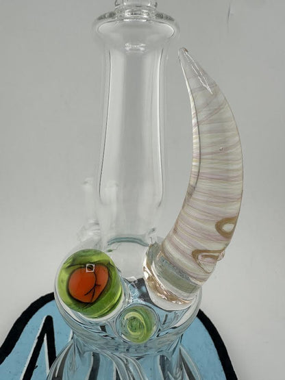 Brando Glass Banger Hanger - Peach Booty Millie w/ Horn 10mm 90