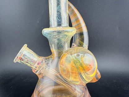 Brando Glass Heavy Fumed Beaker Lighter Fume Lines 10mm 45°