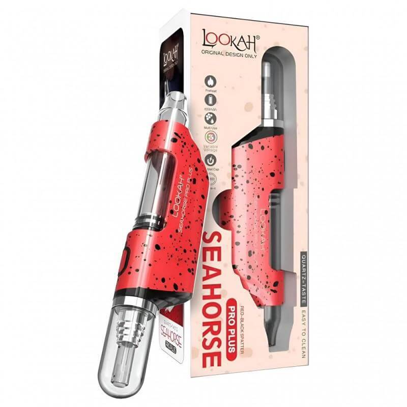 LOOKAH Seahorse Pro Plus dab pen with box, portable and user-friendly electric nectar collector for wax.