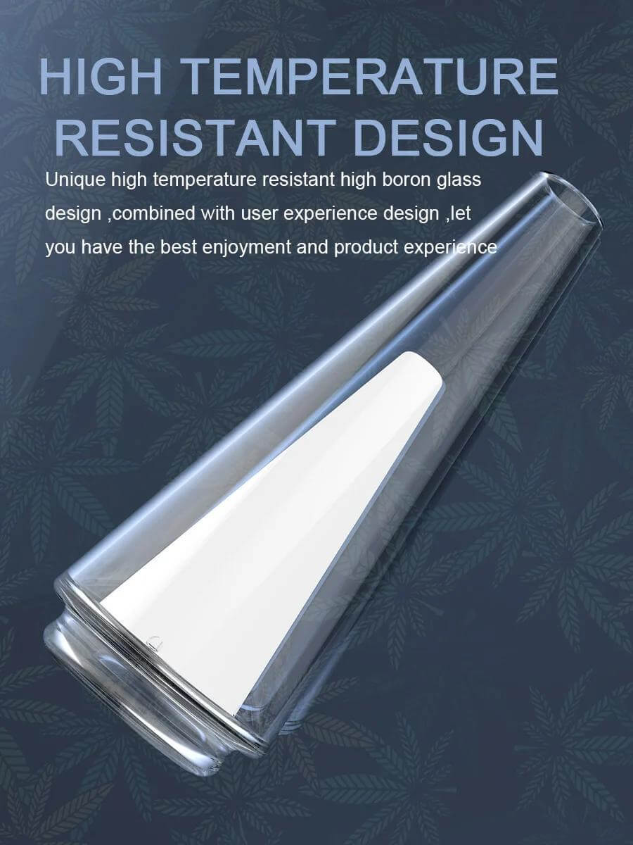 High temperature resistant boron glass design for optimal enjoyment and product experience.