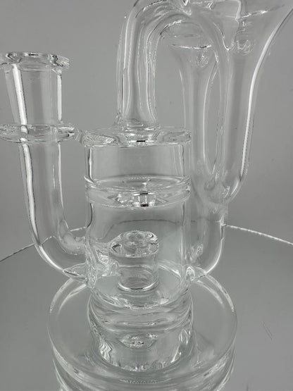 Domer Glass Double Recycler Double Stack - Clear