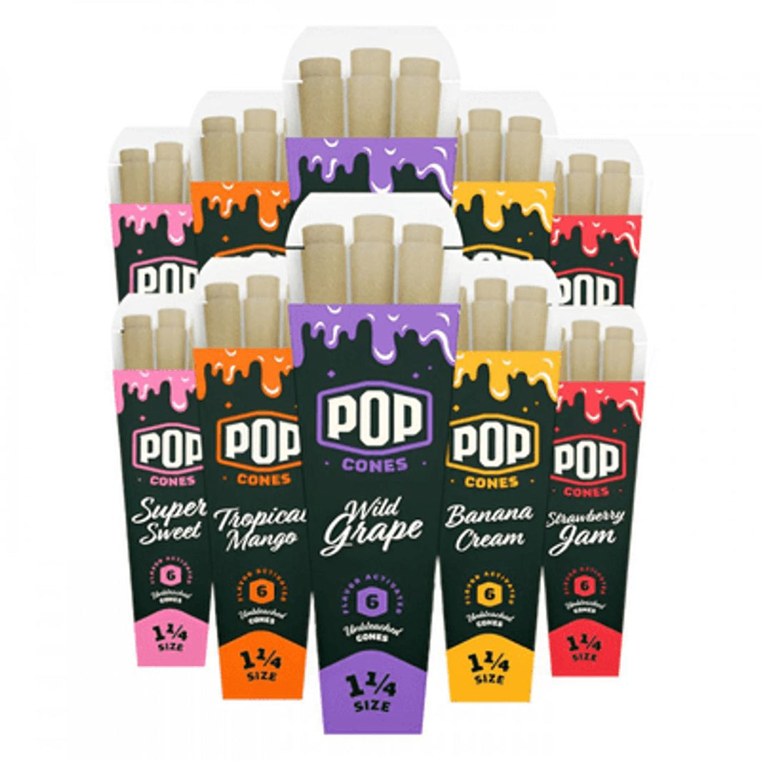 Pop Cones 1 1/4 Unbleached Cones