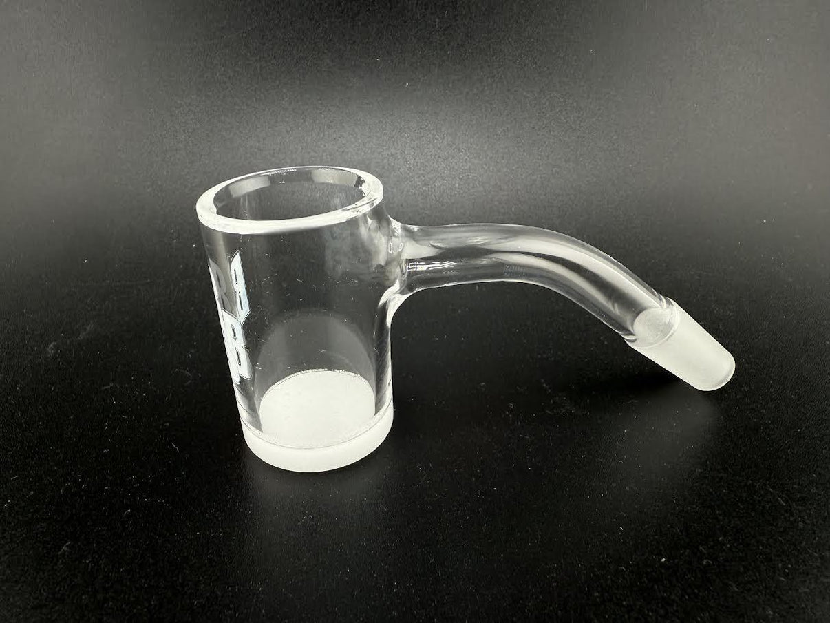 Banger Bros Opaque Banger 10mm 45 quartz banger with 25mm flat top and opaque bottom for optimal heat retention.