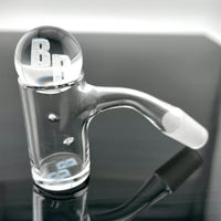 Banger Bros Auto Spinner 10mm 45 quartz banger with precision airflow and hands-free spinning for enhanced vaporization.