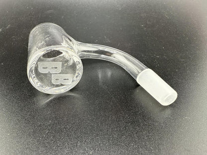 Banger Bros Standard Bucket Quartz Banger 10mm 90° on a black background, showcasing its clear quartz design.